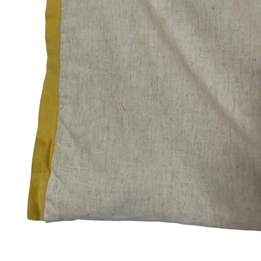 Pier 1 Imports Embroidered Cotton Linen Beaded Throw Accent Pillow Sham 12
